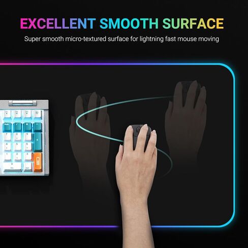 لوحة ماوس RGB، 4 لوحة ماوس USB للألعاب مع مسند للمعصم، لوحة ماوس 13 لونًا للألعاب مع حامل الكابل، لوحة مفاتيح ماوس LED للألعاب RGB in Saudi Arabia