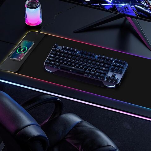 لوحة ماوس RGB، 4 لوحة ماوس USB للألعاب مع مسند للمعصم، لوحة ماوس 13 لونًا للألعاب مع حامل الكابل، لوحة مفاتيح ماوس LED للألعاب RGB in Saudi Arabia
