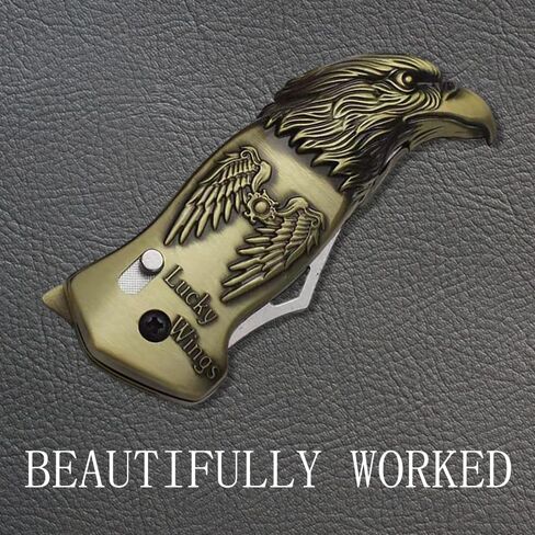 Eagle Lighter, Creative Eagle-Shaped Butane Torch Lighter, Smooth Hand, Red Flame Lighter, Refillable Windproof Lighter, Soft Flame Metal Lighter. (No Gas) (Copper) in Saudi Arabia