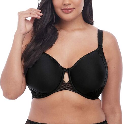 Elomi Charley Bandless Spacer Seamless Underwire Bra (4383),34HH,Black in Kuwait