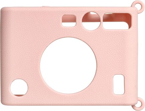 Silicone Case & Tempered Glass Screen Protector & PET Lens Flim For Fujifilm Instax Mini Evo，Accessories for Fuji Instax Mini Evo，No Camera-White in Saudi Arabia