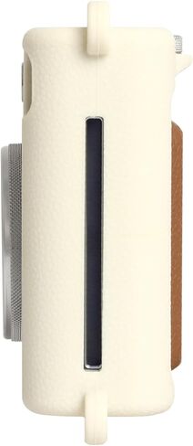 Silicone Case & Tempered Glass Screen Protector & PET Lens Flim For Fujifilm Instax Mini Evo，Accessories for Fuji Instax Mini Evo，No Camera-White in Kuwait