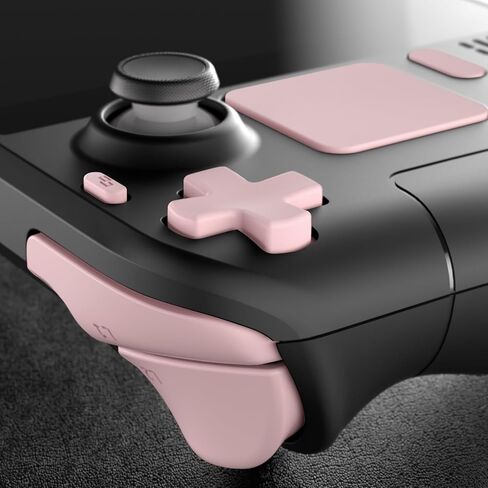 eXtremeRate Scarlet Red Replacement Full Set Buttons for Steam Deck, DIY Custom ABXY D-pad Trackpad Bumpers Triggers Buttons Screwdriver Tool for Steam Deck LCD Handheld Console - Console NOT Included in Saudi Arabia