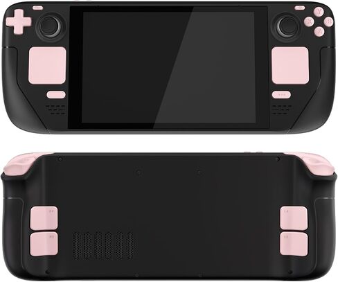 eXtremeRate Scarlet Red Replacement Full Set Buttons for Steam Deck, DIY Custom ABXY D-pad Trackpad Bumpers Triggers Buttons Screwdriver Tool for Steam Deck LCD Handheld Console - Console NOT Included in Saudi Arabia
