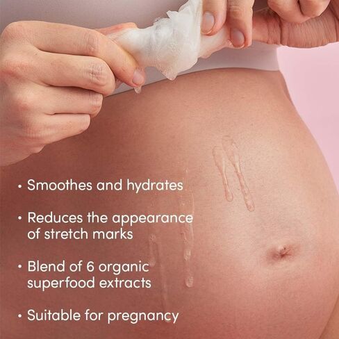 Evereden Soothing Belly Mask 4-Pack for Pregnancy & Postpartum, Hydrating | Dermatologist-Tested & Vegan | Clean Pregnancy Skincare | Hydrating Belly Mask | Coconut Oil, Collagen & Sunflower Seed Oil in Saudi Arabia