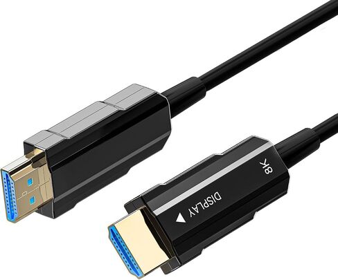 8K HDMI 2.1 Cable 75ft, Long Fiber Optic HDMI Cable, Ultra High Speed Thin HDMI Cord, 48Gbps, 8K@60Hz 4K@120Hz, Dynamic HDR, ARC, HDCP 2.2&2.3, 3D, for HDTV Monitor Game Laptop Home Theatre in Saudi Arabia
