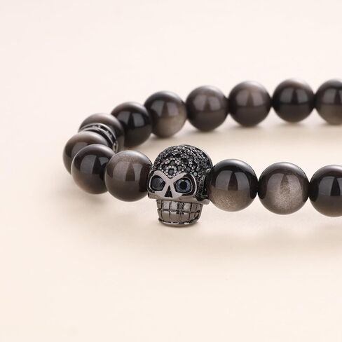 COAI Black Stone Skull Bracelet in Kuwait