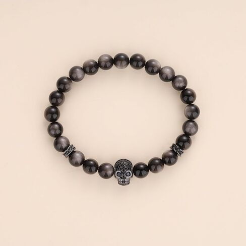 COAI Black Stone Skull Bracelet in Kuwait