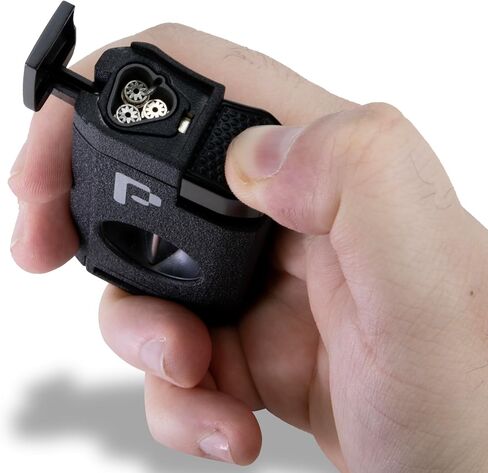 Pocket Lighter for Cigars - 3 Torches with V Cutter by Pixel Cartel - Black - Ideal for Cigar Lovers, No Combustible Included in Saudi Arabia