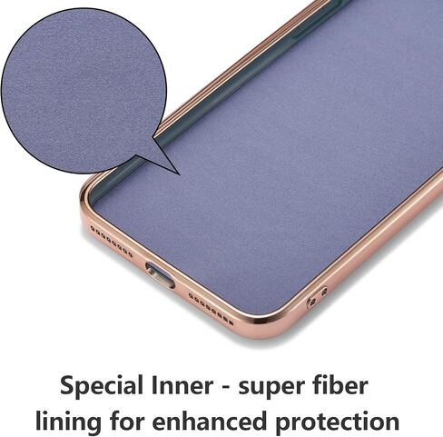 EYZUTAK Electroplated Magnetic Ring Holder Case for iPhone 14 Pro Max, 360 Degree with Rotation Metal Anti-Drop Finger Ring Holder Magnet Car Holder Soft Slim Silicone Shockproof Cover - Gray in Kuwait