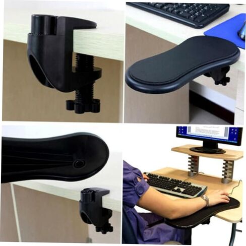 Computer Arm Support Adjustable Release Stress & Eliminate Pain, Ergonomic Design Elbow & Wrist Rest for Office, Work, Study, Play, Desk, Chair in Saudi Arabia