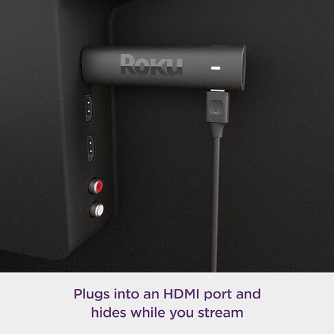 جهاز Roku Streaming Stick 4K 2021 HDR/D. الرؤية مع جهاز التحكم عن بعد الصوتي Roku وأجهزة التحكم في التلفزيون (متجددة) in Saudi Arabia