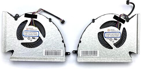 New CPU+GPU Cooling Fan Replacement for MSI GP76 GE76 WE76 PABD1A010SHR N452 N451 DC12V 0.6A Pair Fans in Saudi Arabia