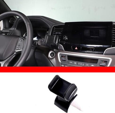 حامل هاتف محمول للسيارة Honda Pilot 2016-2022/ Ridgeline 2017-2023/ Passport 2019-2023، حامل هاتف محمول بدون استخدام اليدين بفتحة تهوية مركزية، حامل هاتف سيارة قابل للدوران 360 درجة، ABS (النوع السفلي_أ) in Kuwait