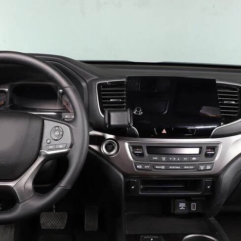 حامل هاتف محمول للسيارة Honda Pilot 2016-2022/ Ridgeline 2017-2023/ Passport 2019-2023، حامل هاتف محمول بدون استخدام اليدين بفتحة تهوية مركزية، حامل هاتف سيارة قابل للدوران 360 درجة، ABS (النوع السفلي_أ) in Kuwait