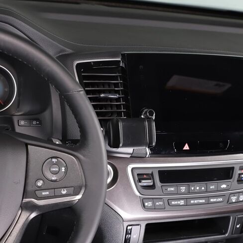 حامل هاتف محمول للسيارة Honda Pilot 2016-2022/ Ridgeline 2017-2023/ Passport 2019-2023، حامل هاتف محمول بدون استخدام اليدين بفتحة تهوية مركزية، حامل هاتف سيارة قابل للدوران 360 درجة، ABS (النوع السفلي_أ) in Kuwait