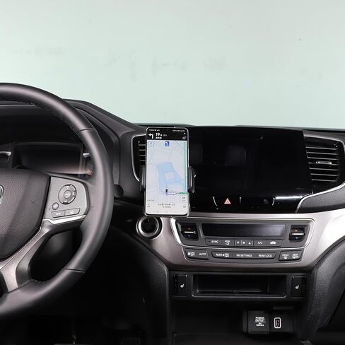 حامل هاتف محمول للسيارة Honda Pilot 2016-2022/ Ridgeline 2017-2023/ Passport 2019-2023، حامل هاتف محمول بدون استخدام اليدين بفتحة تهوية مركزية، حامل هاتف سيارة قابل للدوران 360 درجة، ABS (النوع السفلي_أ) in Kuwait
