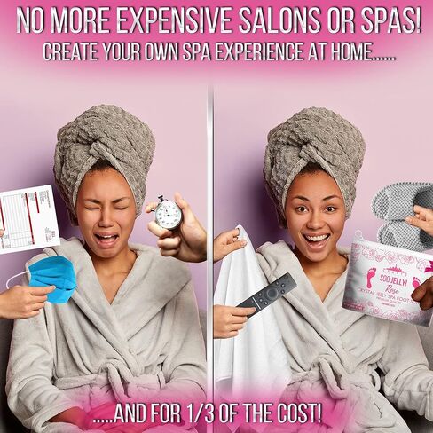 SOO Jelly Pedicure Packs - Pedicure Foot Soak For Dry Feet - Moisturizing Jelly Spa Pedi Soak - Foot Spa Bath Soak Salts For Soaking -Gel To Relax Sore Feet (Arabian Jasmine) in Saudi Arabia