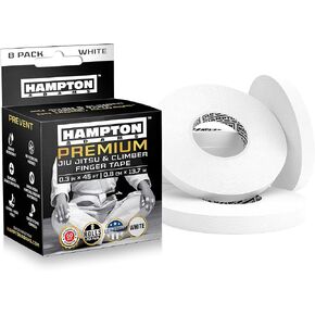 (8 Pack) Pro Finger Tape For Bjj, Bouldering, Crossfit | Ultimate Protection & Fast Recovery | Extreme Quality, No-Fray Climbing Tape | Extended Wear, Super Strong Adhesive | Bjj Tape For Hands