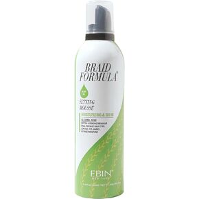 EBIN NEW YORK LOCK'N POMADE Setting Mousse - Olive Oil (12.49oz/ 354ml) | Moisturizing & Shine, Long Lasting Hold, Frizz Control, Infused with Tea Tree Oil and Aloe in Kuwait