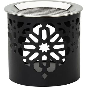Frankincense Incense Burner with tealight. Made from Iron, Black Height 2.36 inch