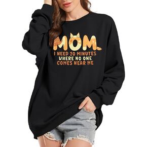Dog Mom Sweatshirts Women Mama Sweatshirts Dog Paw Sweatshirt Long Sleeve Shirt Funny Mom Letter Print Pullover Blouse