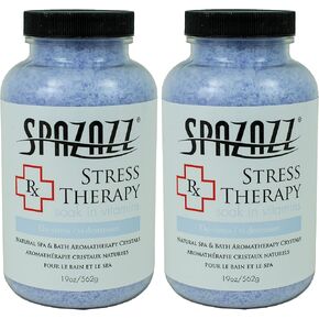 Spazazz Aromatherapy Spa and Bath Crystals -Therapy (2 Pack) (Stress Therapy -2 Pack)