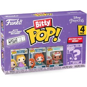 Funko Bitty Pop! Disney Princess Mini Collectible Toys - Cinderella, Snow White, Aurora & Mystery Chase Figure (Styles May Vary) 4-Pack