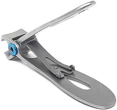 ماكينة قص أظافر KOHM للأظافر السميكة - شديدة التحمل، مقص احترافي لأظافر اليدين والقدمين بفم واسع للرجال والنساء وكبار السن، فضي in Kuwait