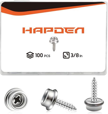 Boat Canvas Snaps Stainless Steel Screw Boat Cover Snaps Metal Snaps 3/8 Inch Socket Snap Screw Stud Canvas Snap Tool for Boat Covers (30 Pcs) in Saudi Arabia