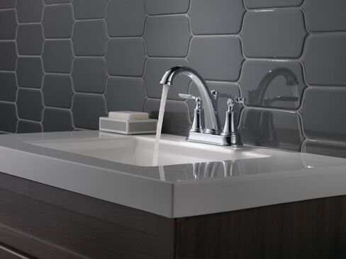 Delta Faucet Woodhurst 2-Handle Centerset Bathroom with Metal Drain Assembly, Chrome (2532LF-MPU) in Saudi Arabia