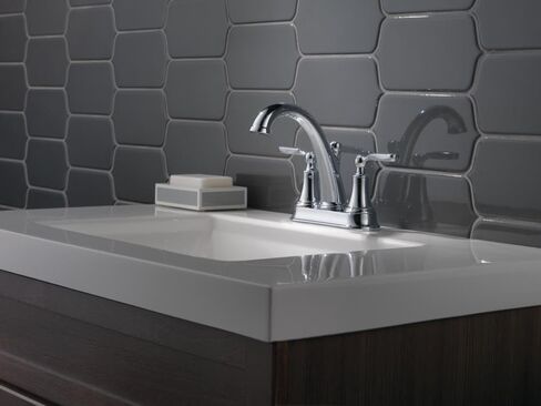 Delta Faucet Woodhurst 2-Handle Centerset Bathroom with Metal Drain Assembly, Chrome (2532LF-MPU) in Saudi Arabia