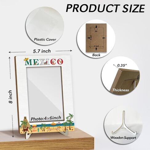 Alaska Souvenirs Gifts Picture Frames for Boys Girls Engagement Wood Photo Frame Wedding Honeymoon Vacation Gifts for Couples, Tabletop Display 4x6 Photo Home Decor Living Room Party Decorations -015 in Saudi Arabia