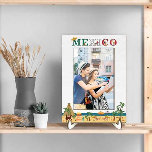 Alaska Souvenirs Gifts Picture Frames for Boys Girls Engagement Wood Photo Frame Wedding Honeymoon Vacation Gifts for Couples, Tabletop Display 4x6 Photo Home Decor Living Room Party Decorations -015 in Saudi Arabia