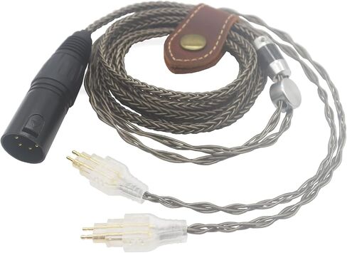 Youkamoo 8 Core Silver Plated Replacement Upgrade Cable Compatible for Sennheiser HD650, HD600, HD580, HD660S, HD58X, HD565, HD545, HD535, HD6XX Headphones Upgrade Cable (3.5mm) in Kuwait