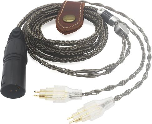 Youkamoo 8 Core Silver Plated Replacement Upgrade Cable Compatible for Sennheiser HD650, HD600, HD580, HD660S, HD58X, HD565, HD545, HD535, HD6XX Headphones Upgrade Cable (3.5mm) in Kuwait