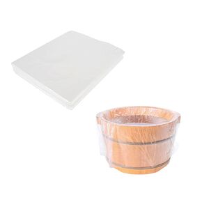Healcity 100pcs Disposable Foot Tub Liner Portable Bath Basin Bags Plastic Pedicure Spa Bags Thin Large Foot Bath Liners for Foot Pedicure Spa Hotel Home Use, 25 x 43 Inches