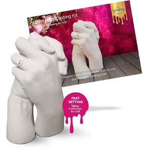 Edinburgh Family Hand Casting Kit for 4 - Premium DIY Hand Hold Statue Kit for Mothers Day, Valentines, Family or Pregnancy Gift, Baby Shower, or Fun Kids Craft