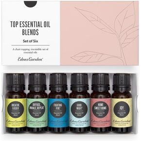 Edens Garden "OK for Kids" Roll-On 6 Set, Best 100% Pure Essential Oil Synergy Blend Aromatherapy Starter Kit (Child Safe 2+, Pre-Diluted & Ready to Use), 10 ml Roll-On in Kuwait