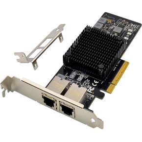 2.5GBase-T PCIe 3.1 Network Adapter with Intel I225-V+3ft Cat8 Ethernet Cable 2500/1000/100Mbps PCI Express Gigabit Ethernet Card RJ45 LAN Controller for Windows 10/11 with Low Profile Bracket in Kuwait