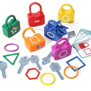 Kids Learning Locks with Keys Numbers Matching & Counting Montessori Educational Toys for Ages 3 yrs+ Boys and Girls Preschool Games Gifts