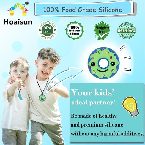 Chew Necklaces for Sensory Kids Girls, Chewy Necklace Sensory with ADHD,SPD,Autism, Teething or Special Needs, Silicone Adult Chew Toys for Kids Reduce Anxiety Fidgeting Pink in Saudi Arabia