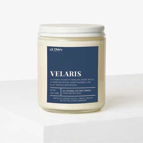 شمعة معطرة بالريساند من CE CRAFT - أخشاب الفانيليا المثلجة، وقت احتراق يزيد عن 35 ساعة، هدية مستوحاة من الكتب، شمع الصويا الطبيعي بالكامل، الانتقال لمنزل جديد، عصري in Kuwait