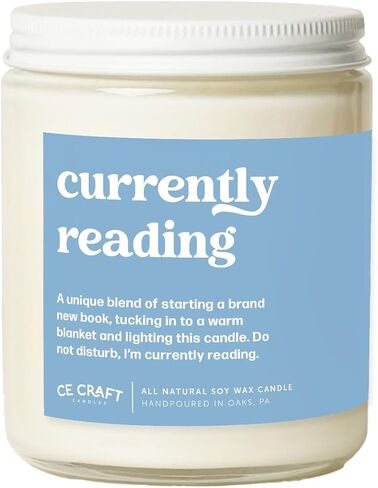 شمعة معطرة بالريساند من CE CRAFT - أخشاب الفانيليا المثلجة، وقت احتراق يزيد عن 35 ساعة، هدية مستوحاة من الكتب، شمع الصويا الطبيعي بالكامل، الانتقال لمنزل جديد، عصري in Kuwait