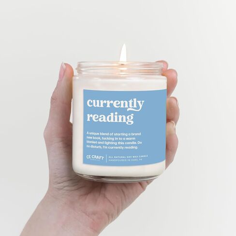 شمعة معطرة بالريساند من CE CRAFT - أخشاب الفانيليا المثلجة، وقت احتراق يزيد عن 35 ساعة، هدية مستوحاة من الكتب، شمع الصويا الطبيعي بالكامل، الانتقال لمنزل جديد، عصري in Kuwait