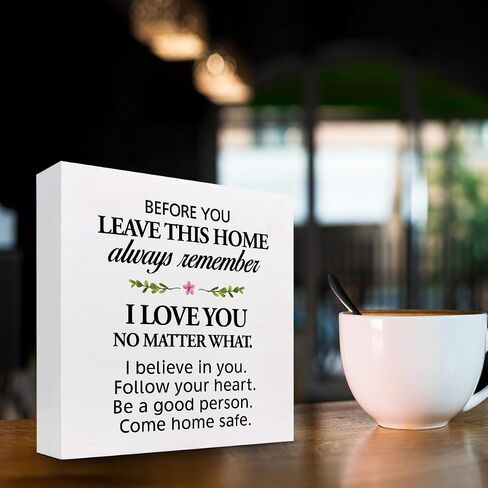 Our Last Names may Not Match But Our Hearts Certainly Do Wood Box Sign Decor Desk Sign,Inspirational Wooden Box Block Sign for Home Shelf Table Decor Decorations in Saudi Arabia