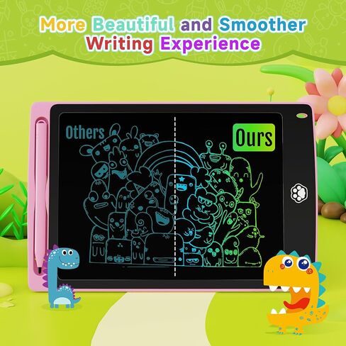 2 حزمة من تابلت كتابة LCD، لوحة كتابة رسم إلكترونية، لوحة رسم قابلة للمسح، ألعاب لوحة رسومات الشعار المبتكرة للأطفال والكبار للتعلم والتعليم، 8.5 بوصة (أزرق + وردي) in Kuwait