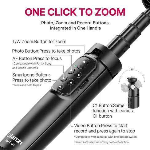Ulanzi MT-16 Camera Tripod Stand Holder, Mini Tabletop Tripod Selfie Stick with Cold Shoe for iPhone 17 Canon G7X Mark III Sony ZV-1 RX100 Osmo Pocket3 Osmo Nano Vlogging Filmmaking Live Streaming in Kuwait