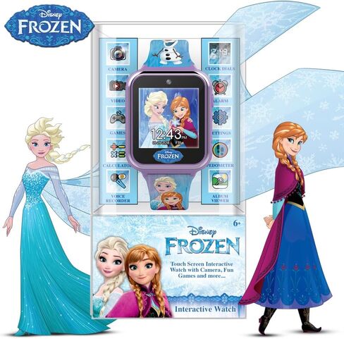 Accutime Kids Disney Frozen Smart Watch with Camera for Kids and Toddlers - Interactive Smartwatch for Boys & Girls with Games, Voice Recorder, Calculator, Pedometer, Alarm, Stopwatch in Kuwait