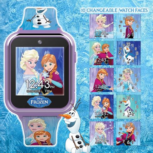 Accutime Kids Disney Frozen Smart Watch with Camera for Kids and Toddlers - Interactive Smartwatch for Boys & Girls with Games, Voice Recorder, Calculator, Pedometer, Alarm, Stopwatch in Kuwait
